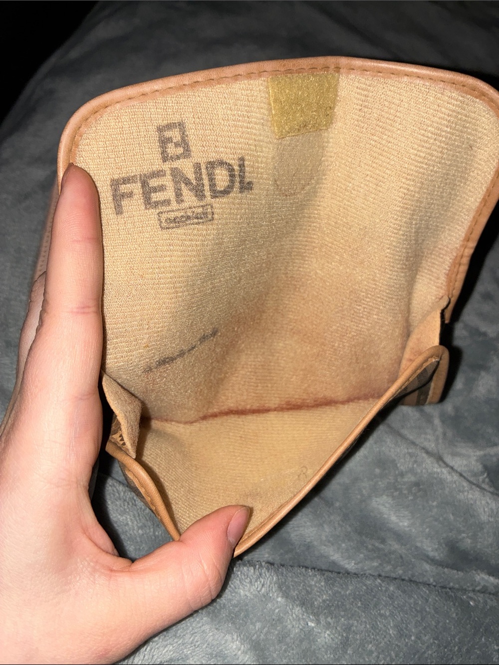 Fendi Blush Pink Zip-Around Leather Wallet with Gold Plaque (FREE GIFT INCLUDED) - Picture 5 of 5